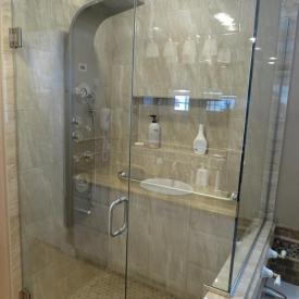 Chattaroy Master Bathroom Hinged Shower Door After 4